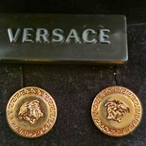 Versace stud earrings